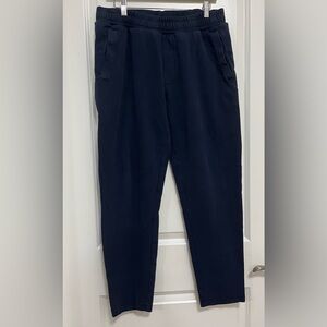 Armani Exchange Navy Jogger Pants Logo Stripe Size L